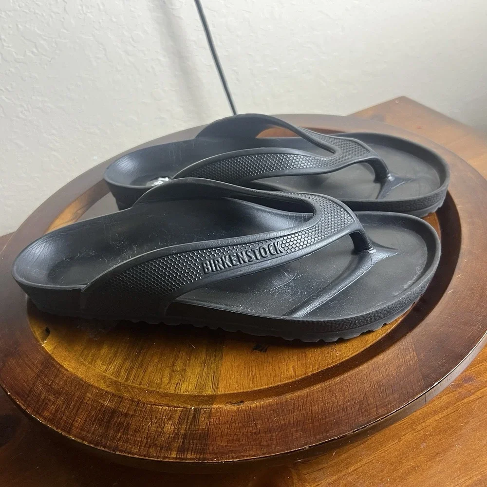 Birkenstock Unisex Mens 10 Women's 12 Honolulu EVA Sandals Gray Flip-Flop Molded